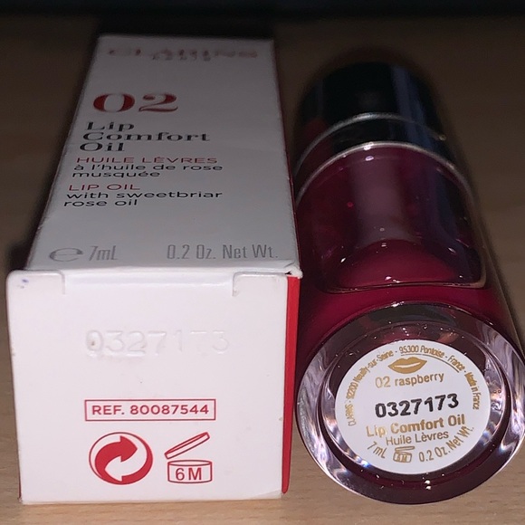 ✨Raspberry✨Clarins Paris New In Box Light Lip Comfort Oil - Picture 5 of 7